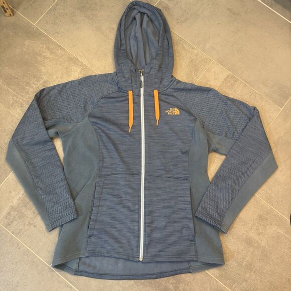 The North Face Women’s Mash Up Jacket Fleece Blue Neon Orange Size XL – EUC - Picture 1 of 14
